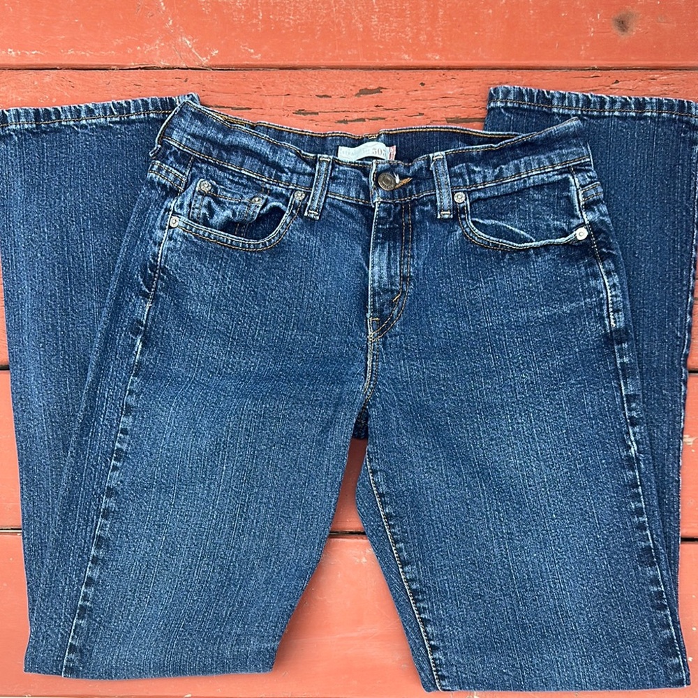 Levi's Blue Straight Leg Jeans 505 Classic Style